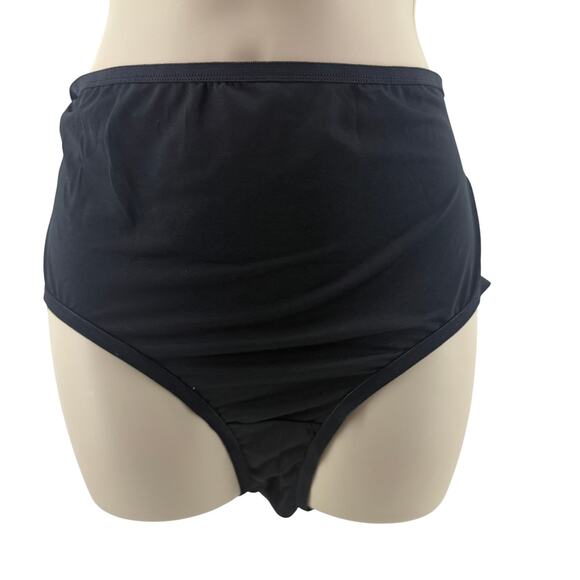 Fruit of Loom Stretch Satin Panty Black Womens Size 10 - Picture 1 of 5